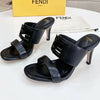 FD Summer Fashion Leather High Heeled Sandals