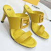 FD Summer Fashion Leather High Heeled Sandals