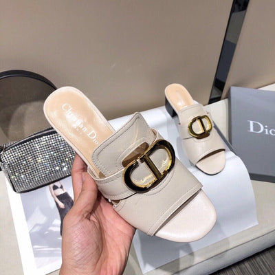 DR new CD letter flat hollow sandals