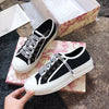 DR Embroidered canvas thick-soled sports and casual shoes