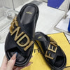 23 years new leather thick sole cross metal buckle sandals