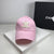 C  Arc de Triomphe pink embroidered baseball cap