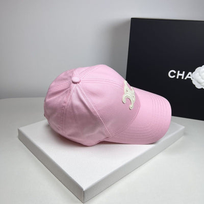 C  Arc de Triomphe pink embroidered baseball cap