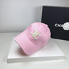 C  Arc de Triomphe pink embroidered baseball cap