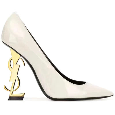 S  Opyum Logo Plaque Pumps