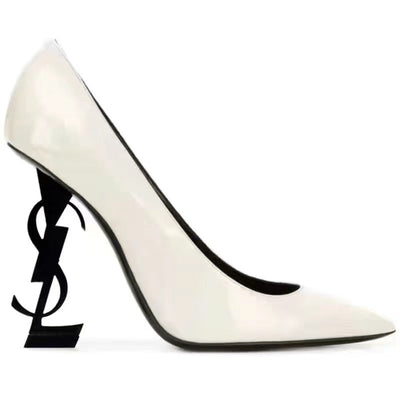 S  Opyum Logo Plaque Pumps