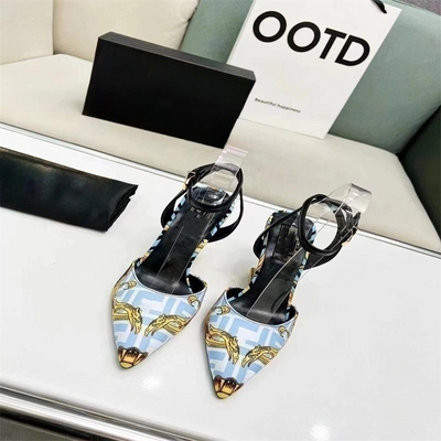 F  V Co-Branded Stereo Heels