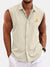 Men's Button Down Sleeveless Holiday Shirt