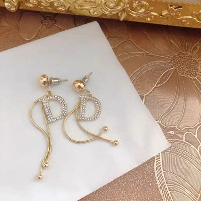 Long fashion letter earrings