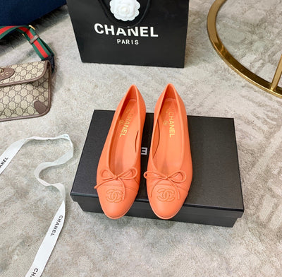 Pink Chanel classic ballet shoes VIP1:1