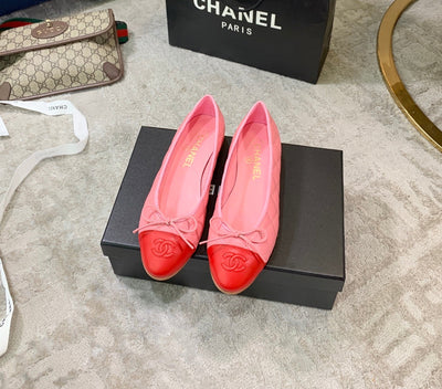 Pink Chanel classic ballet shoes VIP1:1