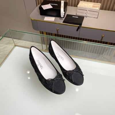 Chanel classic ballet shoes with cowhide sole VIP  1：1