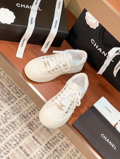 Chanel furry thick-soled sneakers VIP1:1