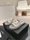 Chanel new woven bottom slippers VIP 1:1