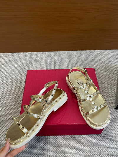 Square toe studded platform sandals Va***VIP1：1