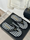 CHANE*｜Chanel 24P new product Knitted double C flip-flops