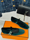 HERME* Hermes Spring and Summer New Classic H Buckle Mary Jane Shoes Series VIP 1:1