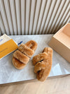 Furry slippers 2024SSLouis vuitt Louis Vuitton VIP 1:1