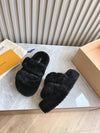 Furry slippers 2024SSLouis vuitt Louis Vuitton VIP 1:1