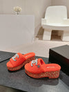 Pink Fur Slippers Chanel VIP1:1