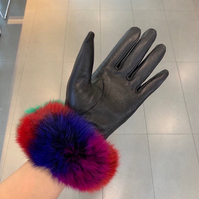 C   new rabbit fur gloves