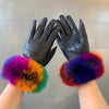 C   new rabbit fur gloves