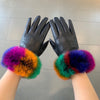 C   new rabbit fur gloves