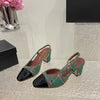 CH* high quality leather sole high heels