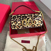 New leopard print shoulder bag