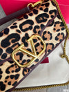 New leopard print shoulder bag