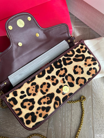 New leopard print shoulder bag