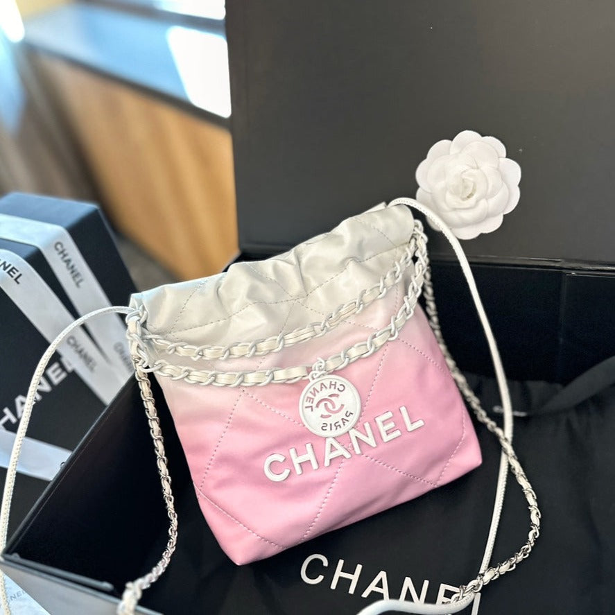 Pink CH Mini Garbage Bag