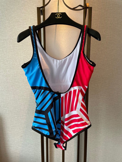 New bow DI one-piece swimsuit