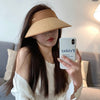 Spring and summer CE woven empty top straw hat