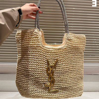 Braided tote bag Y new style