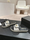 Chanel new woven bottom slippers VIP 1:1