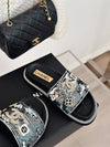 Sequined rhinestone double C lazy slippers! VIP 1:1