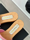 CH***24P new wood grain thick-soled sandals and slippers