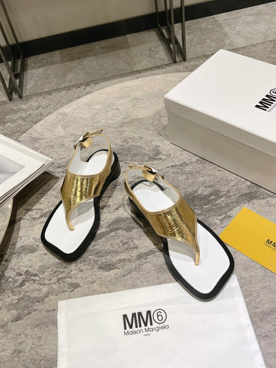 MM gold flip-up sandals  VIP  1：1