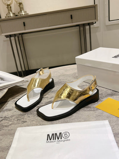 MM gold flip-up sandals  VIP  1：1