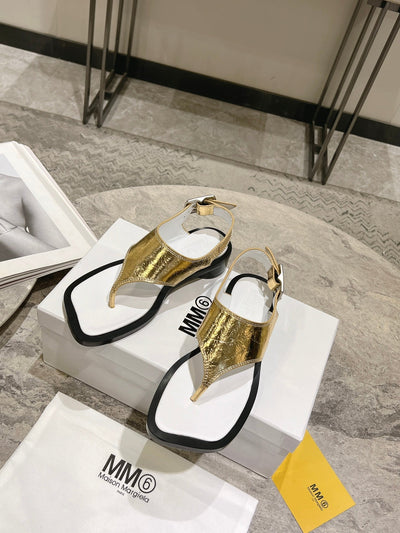 MM gold flip-up sandals  VIP  1：1