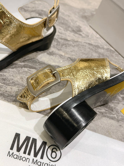 MM gold flip-up sandals  VIP  1：1