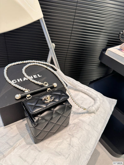 Pearl chain bag new style bag cha***