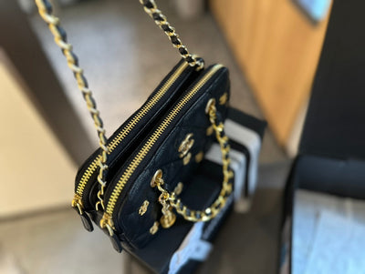 24K Gold Coin Chain Bag