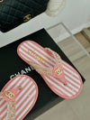 CHANE*｜Chanel 24P new product Knitted double C flip-flops