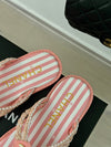 CHANE*｜Chanel 24P new product Knitted double C flip-flops