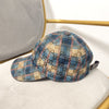 High-end 1:1 GUCCI--Plaid high-edition baseball cap