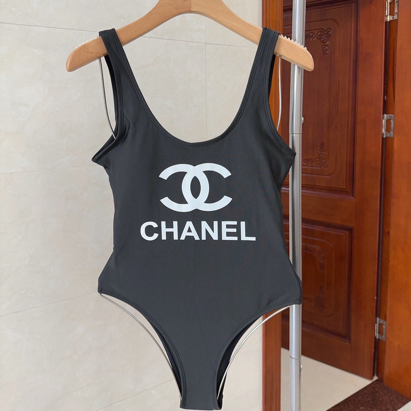 Black Chanel 24SS swimsuit