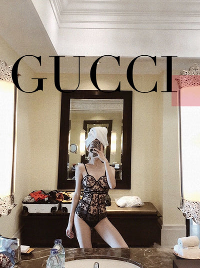 Gucci lace 24SS sexy swimsuit