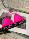 Rose red Gucci swimsuit